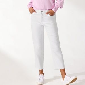 NEW TOMMY BAHAMA Ella Twill High-Rise Straight Cropped Jeans SIZE:6